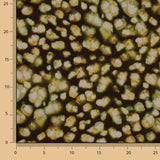 Tissu de viscose imprimé recto-verso, motif mosaïque olive - Ribes y Casals