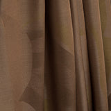 Tissu de viscose imprimé recto-verso, motifs abstraits en formes de vagues, couleur olive - Ribes y Casals