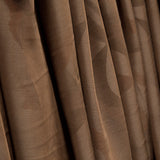 Tissu de viscose imprimé recto-verso, motifs abstraits en formes de vagues « Terre » - Ribes y Casals