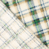 Polaire coral imprimée à tartan verts - Ribes y Casals