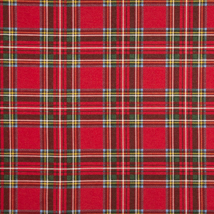 Toile lurex de Noël à carreaux rouges - Ribes y Casals
