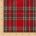 Toile lurex de Noël à carreaux rouges - Ribes y Casals