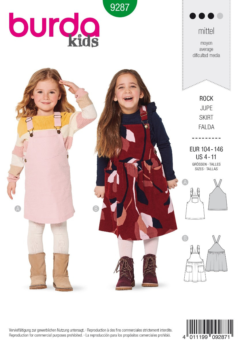 Patron de Couture Burda 9287 Jupe - Ribes y Casals