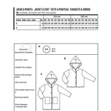 Patron de Couture Burda 9289 Manteau - Ribes y Casals