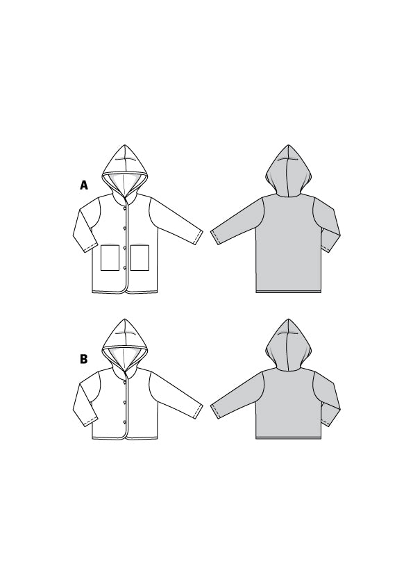 Patron de Couture Burda 9289 Manteau - Ribes y Casals