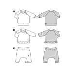 Patron de Couture Burda 9312 Sweatshirt - Ribes y Casals