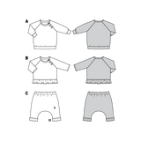 Patron de Couture Burda 9312 Sweatshirt - Ribes y Casals