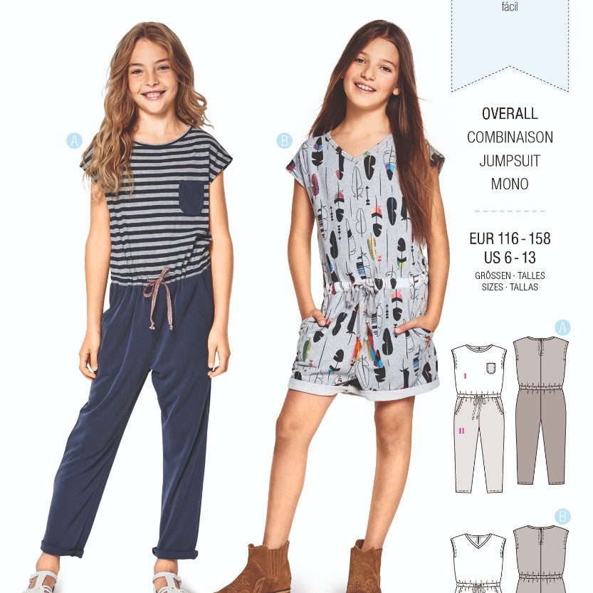 Patron de Couture Burda 9345 Salopette - Ribes y Casals