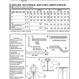 Patron de Couture Burda 6349 Veste et pantalon - Ribes y Casals