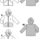 Patron de Couture Burda 9425 Veste - Ribes y Casals