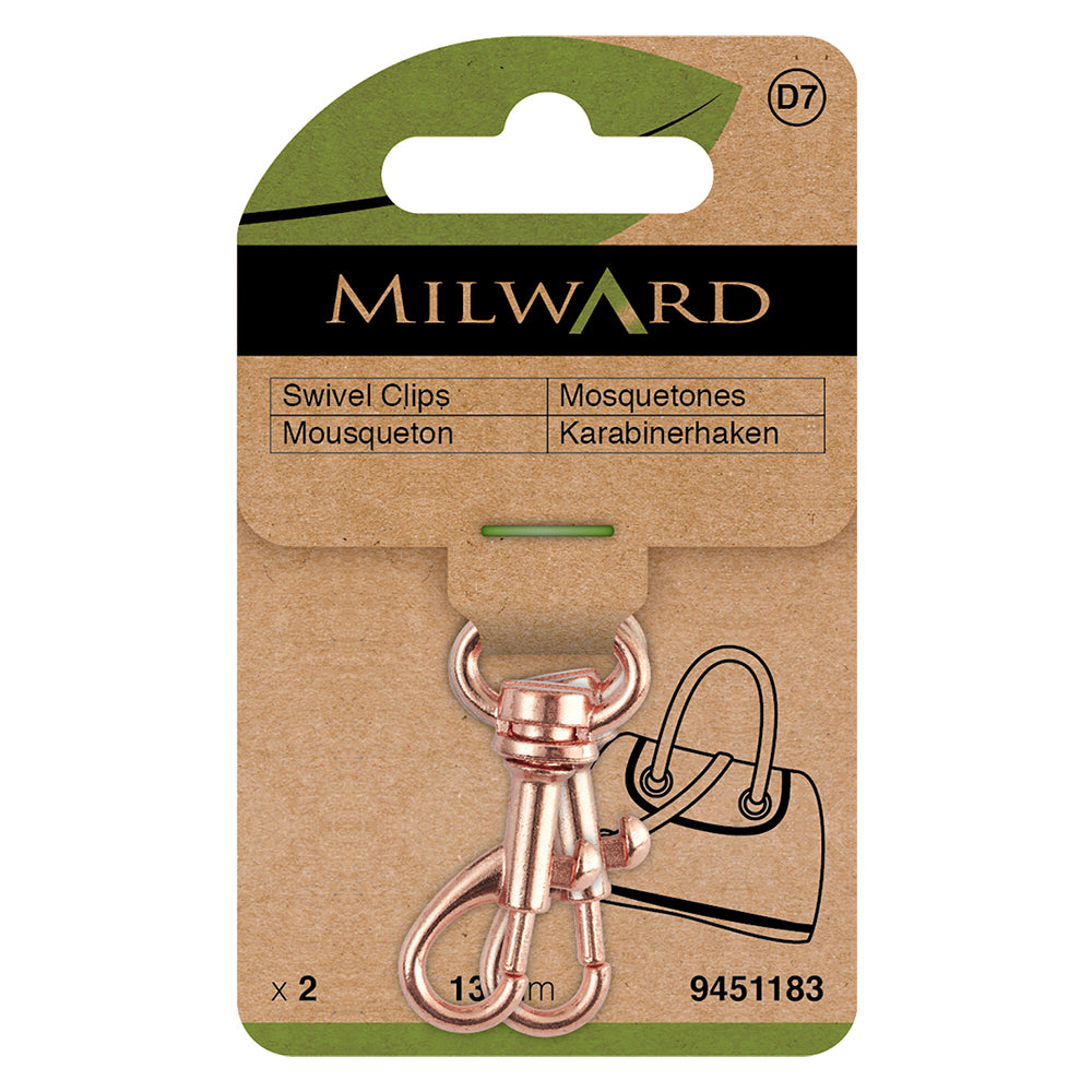 Mosquetones Giratorios Mini Oro Rosa - Ribes y Casals