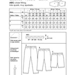 Patron de Couture Burda 9615 Leggins - Ribes y Casals