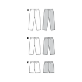 Patron de Couture Burda 9615 Leggins - Ribes y Casals