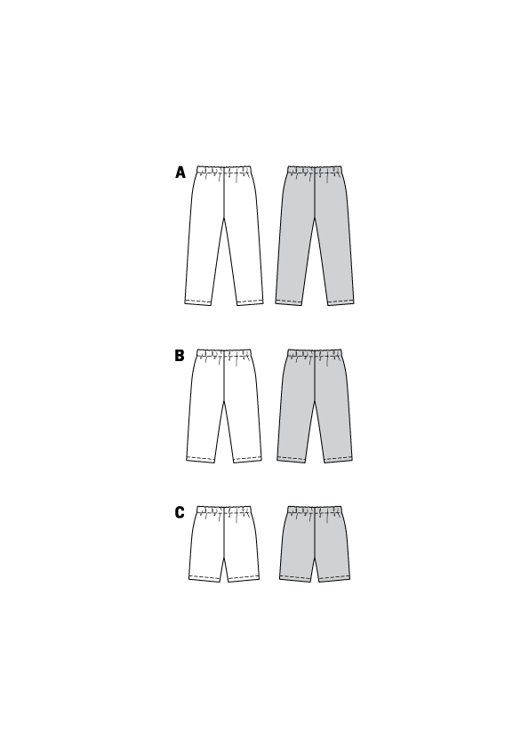 Patron de Couture Burda 9615 Leggins - Ribes y Casals