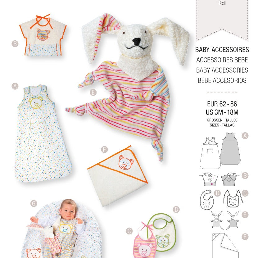Patron de Couture Burda 9635 Accessoires pour bébé - Ribes y Casals