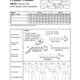 Patron de Couture Burda 9747 Pyjamas - Ribes y Casals