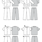 Patron de Couture Burda 9747 Pyjamas - Ribes y Casals