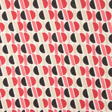 Viscose satinée avec motifs imprimés géométriques avec lurex rose et noir - Ribes y Casals