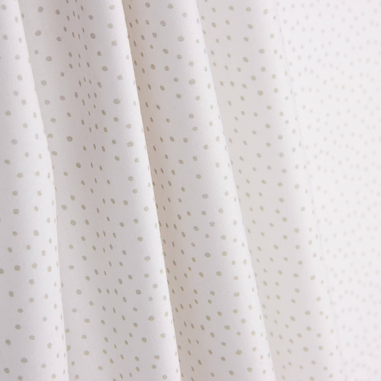 Percal imprimé à petits pois vert tendre-blanc - Ribes y Casals