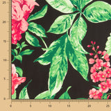 Satin imprimé fleur Daikiri - Ribes y Casals