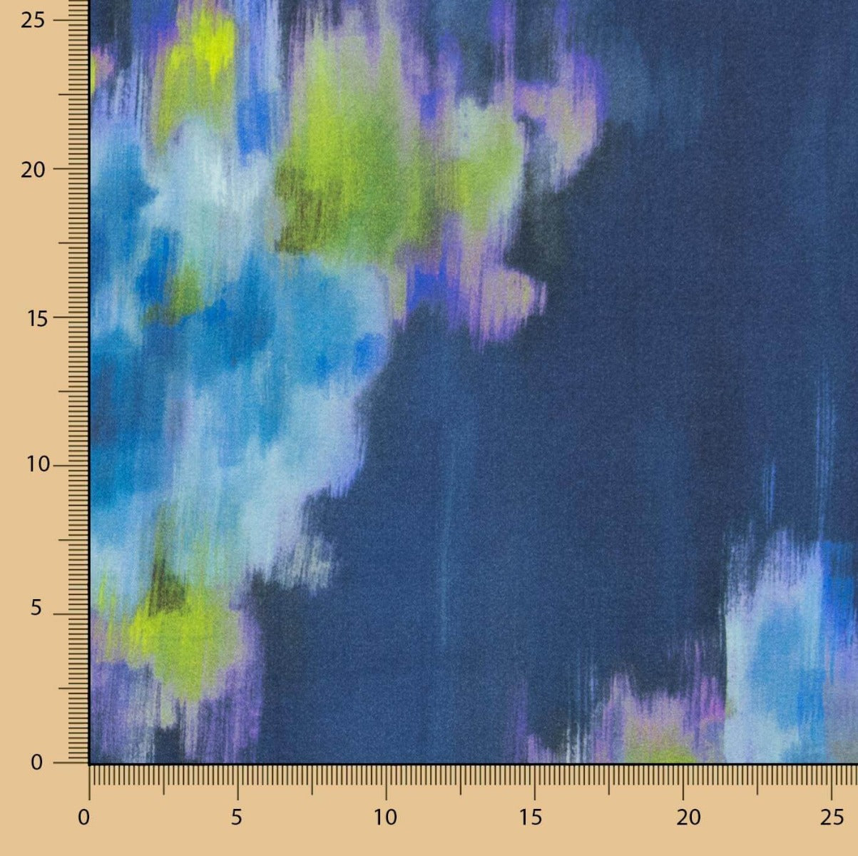 Retal Satén Poliéster Bruma Floral 95x140 cms - Ribes y Casals