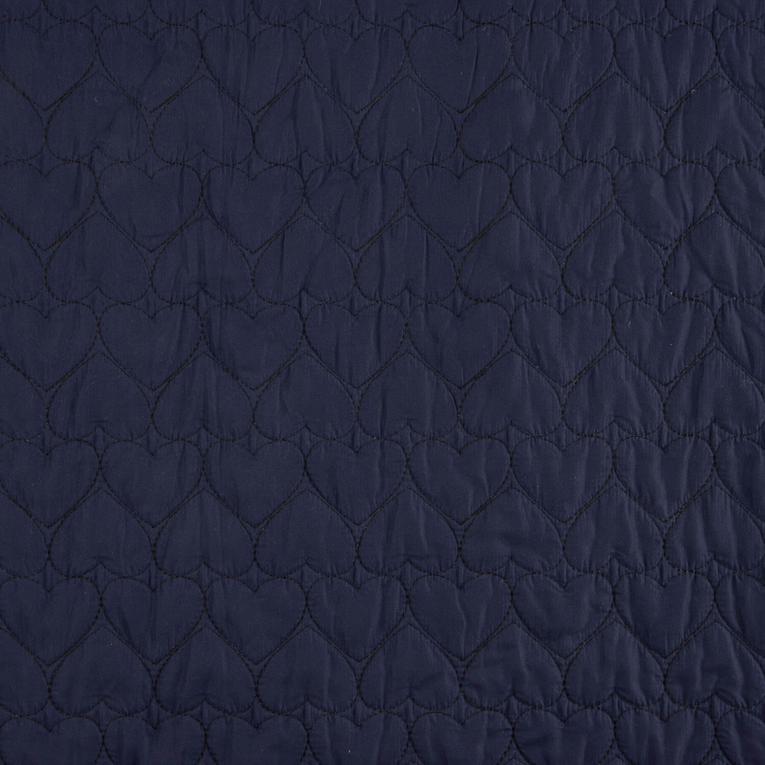Coussin double face « Cœurs » Tejano noir et bleu marine - Ribes y Casals