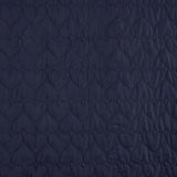 Coussin double face « Cœurs » Tejano noir et bleu marine - Ribes y Casals
