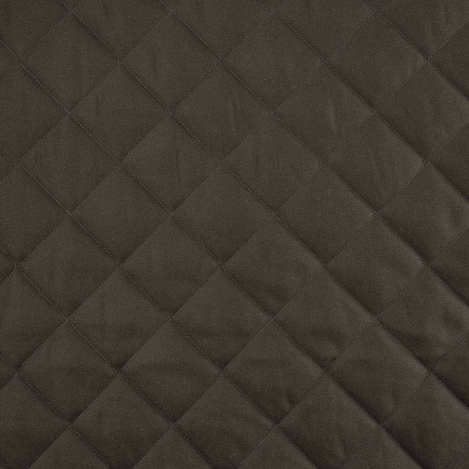 Coussin en sergé double face vert grisâtre et plumetis gris - Ribes y Casals