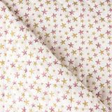 Couverture matelassée en popeline à étoiles roses - Ribes y Casals