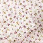 Couverture matelassée en popeline à étoiles roses - Ribes y Casals