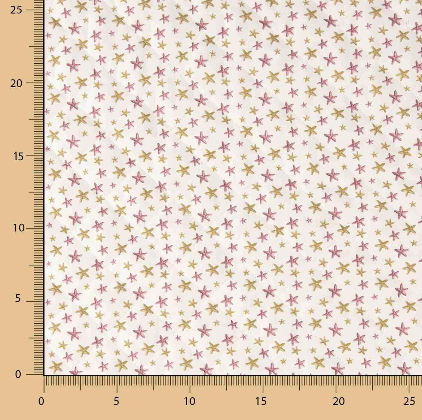Couverture matelassée en popeline à étoiles roses - Ribes y Casals
