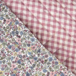 Polaire en popeline Vichy rose et multicolore - Ribes y Casals