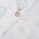 Percale imprimée « Ballons et avions » bleu - Ribes y Casals