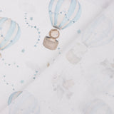 Percale imprimée « Ballons et avions » bleu - Ribes y Casals
