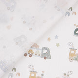 Percale imprimée « Véhicules pour enfants » - Ribes y Casals