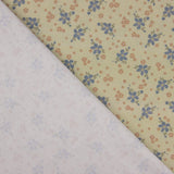 Percale imprimée de petites fleurs bleues et roses - Ribes y Casals