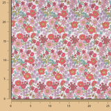 Percale imprimée « Jardin floral rose » - Ribes y Casals
