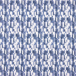 Percale imprimée géométrique rétro bleue - Ribes y Casals