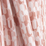 Percale imprimée géométrique rétro rose - Ribes y Casals