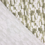 Percale imprimée géométrique rétro beige - Ribes y Casals