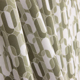 Percale imprimée géométrique rétro beige - Ribes y Casals
