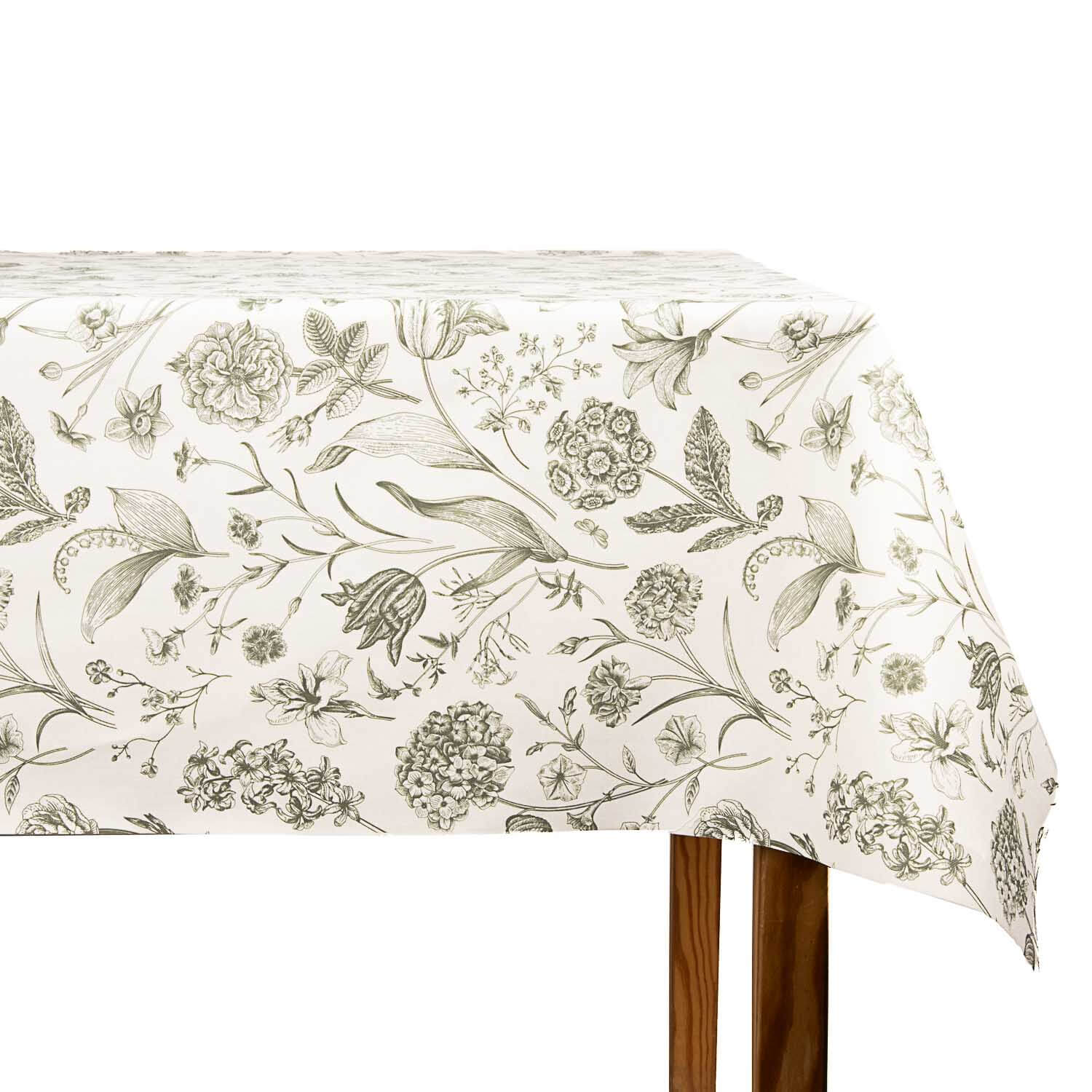 Résinée Anti-taches Florale Botanique Verte - Ribes y Casals