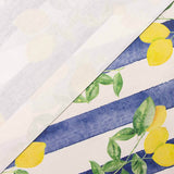 Résinée Anti-taches Citrons Rayures bleues - Ribes y Casals