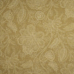 Toile de coton effet tissu de lin à motifs floraux provençaux, couleur moutarde - Ribes y Casals