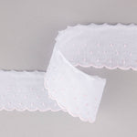 Bande De Batiste Blanc Et Rose 5cm - Ribes y Casals