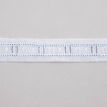 Bande Batiste Blanc Et Bleu 2,5cm - Ribes y Casals
