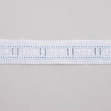 Bande Batiste Blanc Et Bleu 2,5cm - Ribes y Casals
