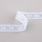Bande Batiste Blanc Et Bleu 2,5cm - Ribes y Casals
