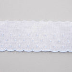 Bande Batiste Blanc Et Bleu 3cm - Ribes y Casals