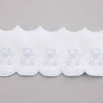 Bande De Piqué Blanc Bleu 6,5cm - Ribes y Casals